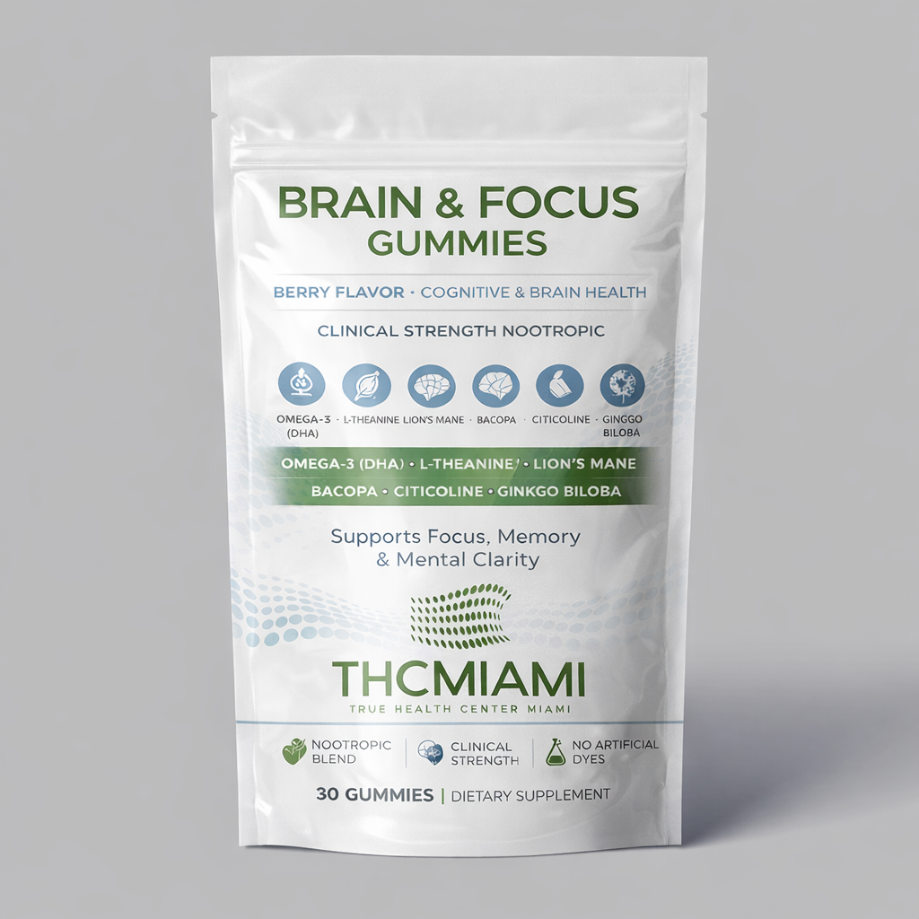 Brain & Focus Gummy – Berry Flavor (5%) (30 COUNT)